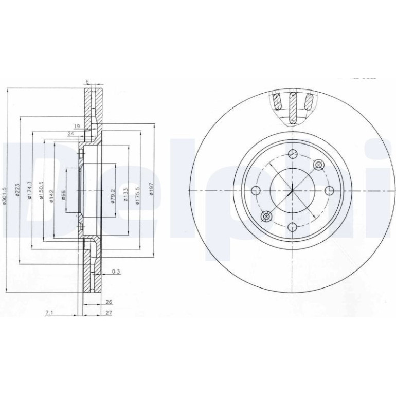 Bremsscheibe BG4002