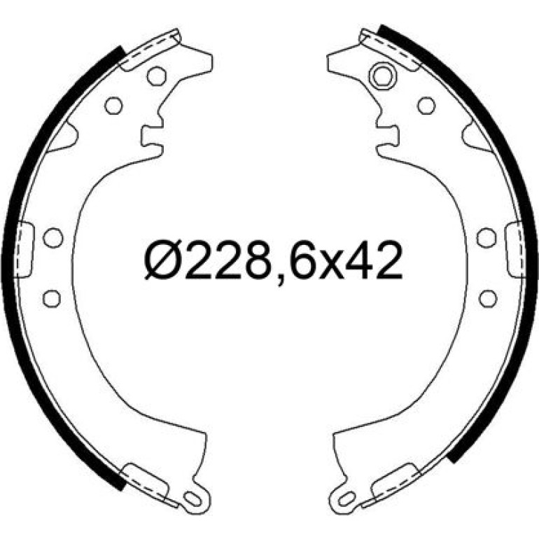 Bremsbackensatz 564316 Bremsbackensatz 564316