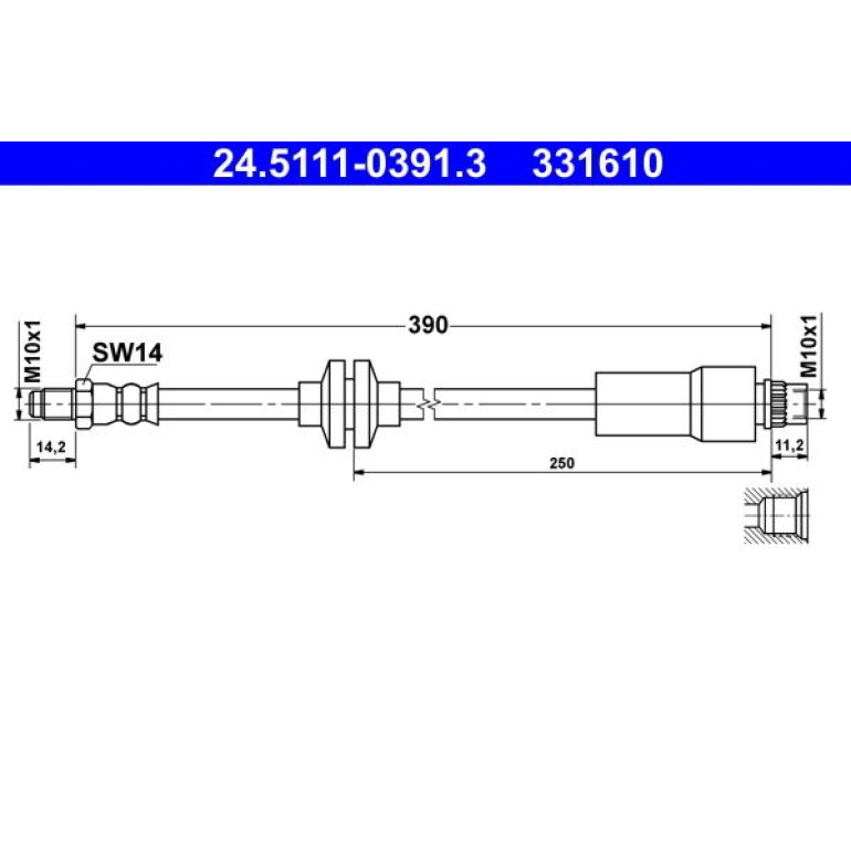 Bremsschlauch 24.5111-0391.3