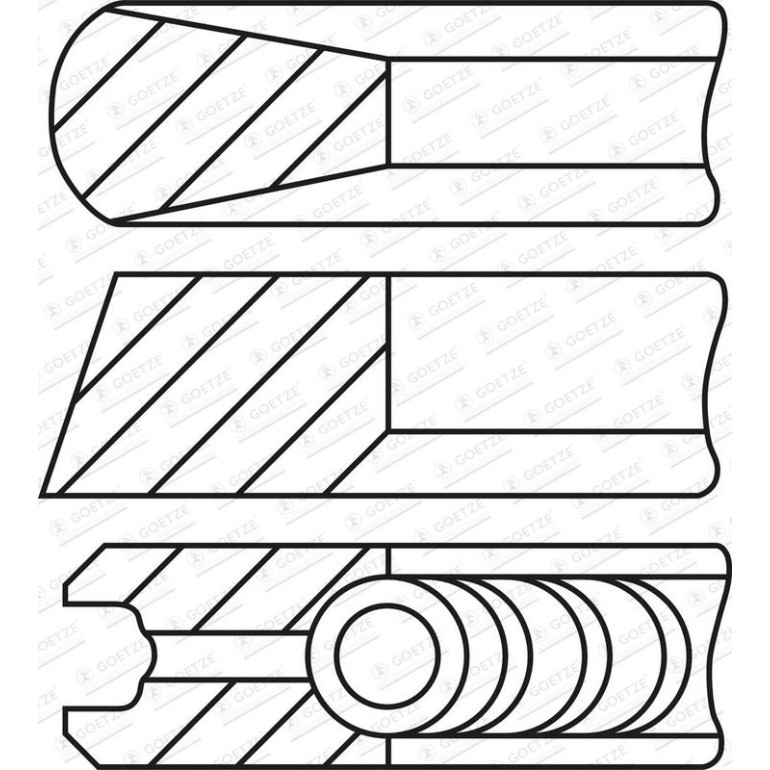 Kolbenringsatz 08-443400-00