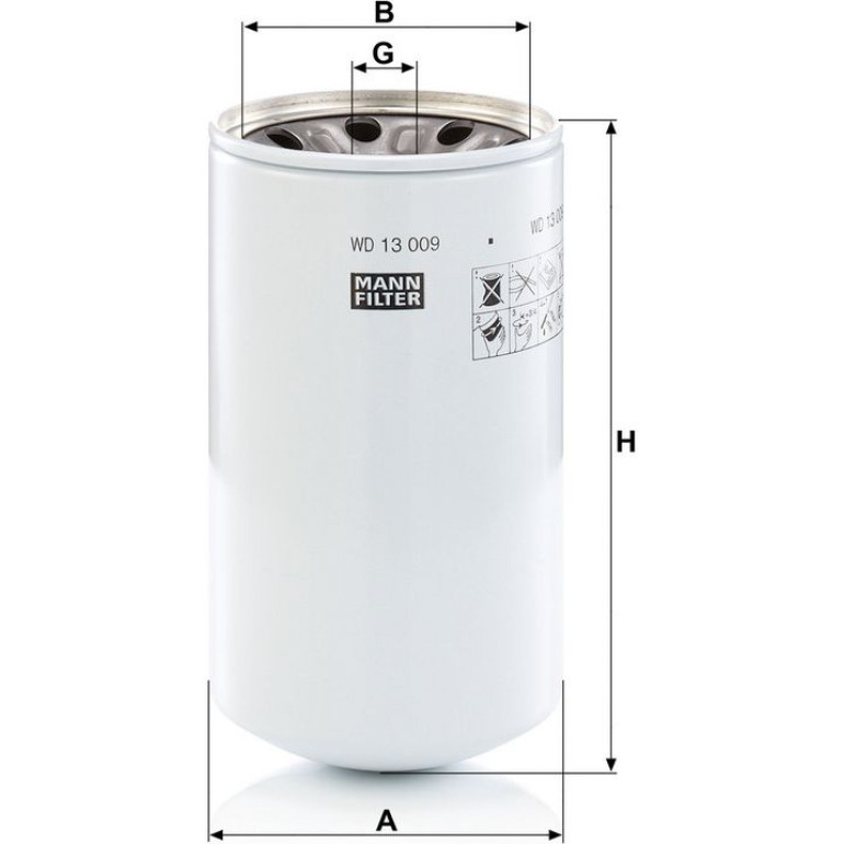 Filter, Arbeitshydraulik WD 13 009 X Filter, Arbeitshydraulik WD 13 009 X