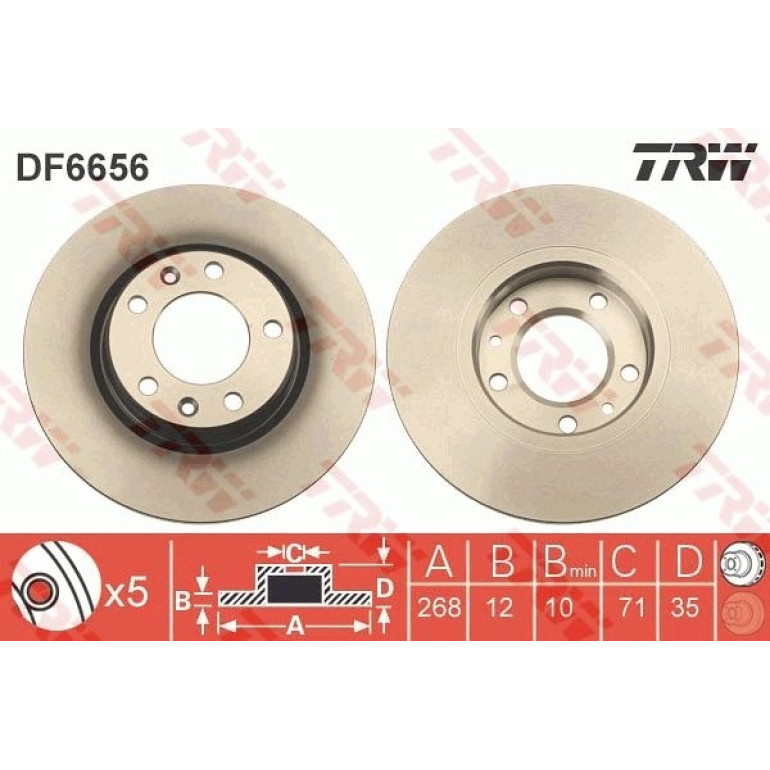 Bremsscheibe DF6656 Bremsscheibe DF6656