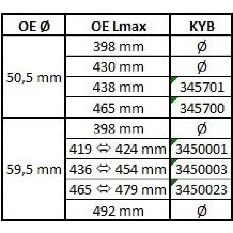 Stoßdämpfer 345700 Stoßdämpfer 345700