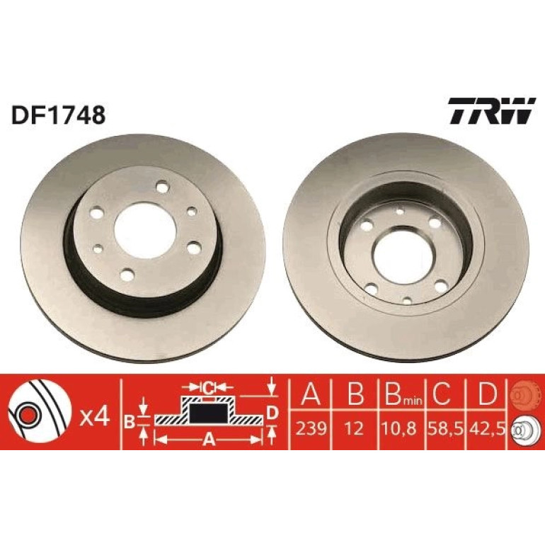 Bremsscheibe DF1748