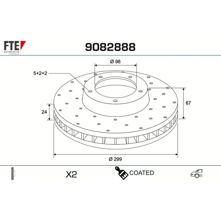 Bremsscheibe 9082888 Bremsscheibe 9082888