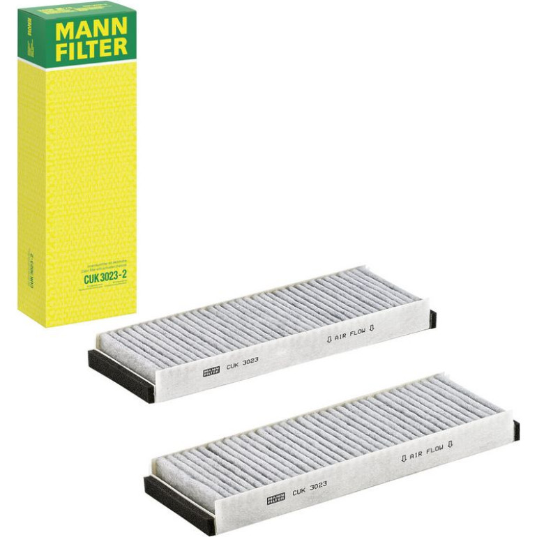 MANN-FILTER CUK 3023-2 Innenraumfilter, Aktivkohlefilter