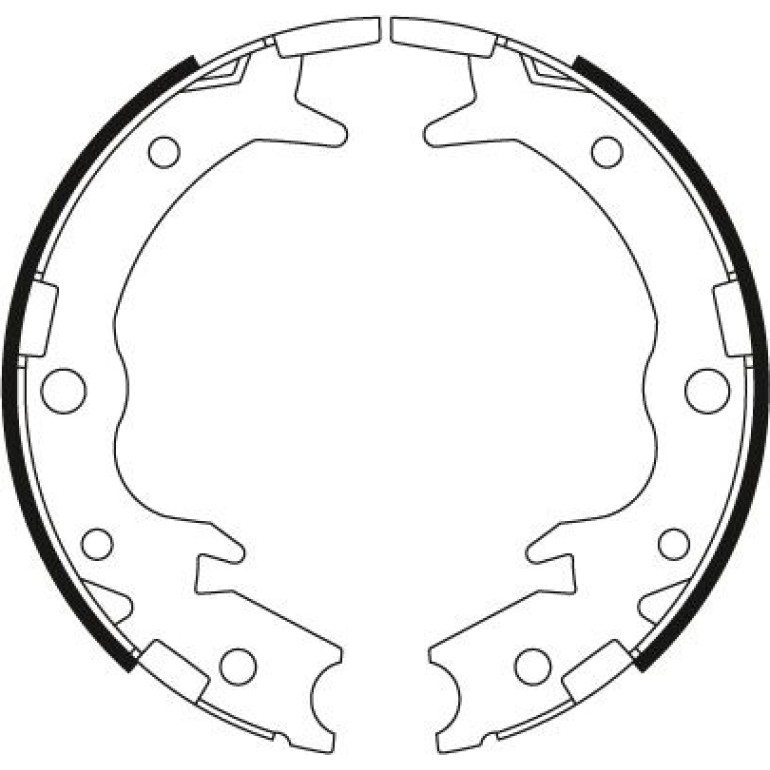 Bremsbackensatz, Feststellbremse GS8697 Bremsbackensatz, Feststellbremse GS8697
