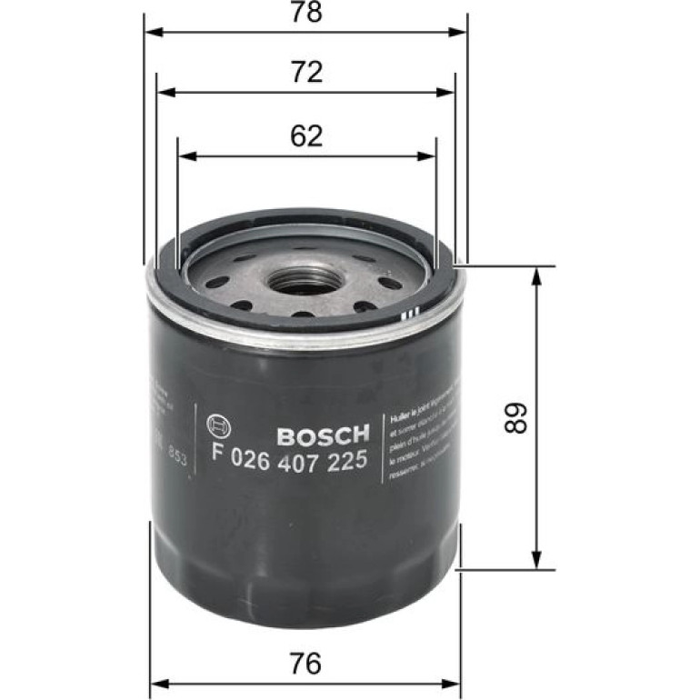 BOSCH F 026 407 225 Ölfilter