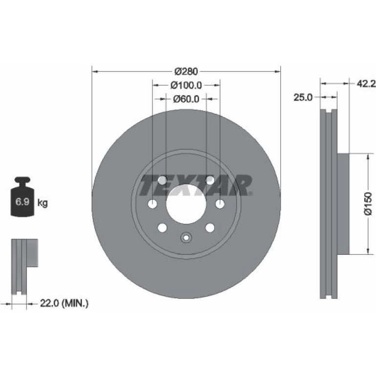 Bremsscheibe 92124603 Bremsscheibe 92124603