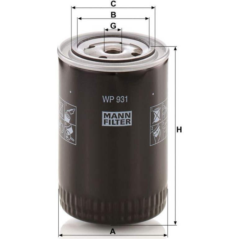 Ölfilter WP 931 Ölfilter WP 931