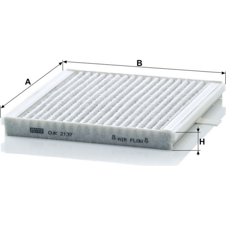 MANN-FILTER CUK 2137 Innenraumfilter, Aktivkohlefilter MANN-FILTER CUK 2137 Innenraumfilter, Aktivkohlefilter