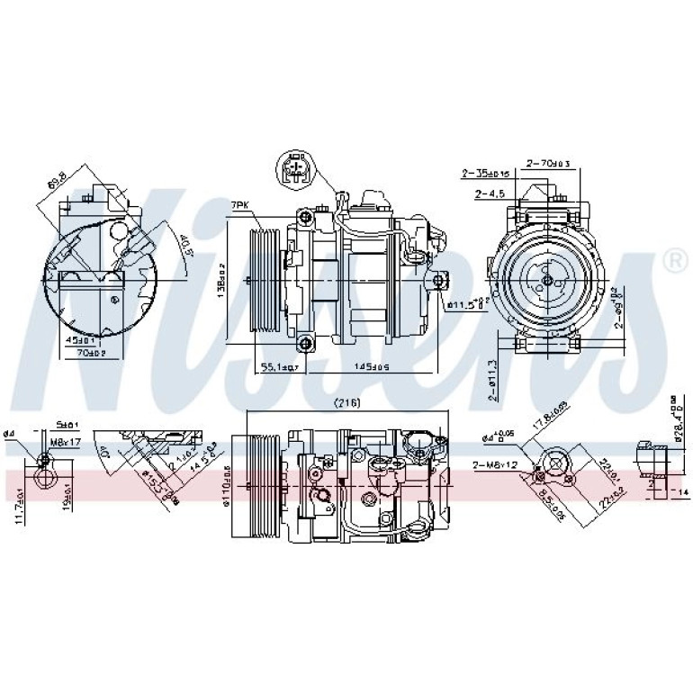 Kompressor, Klimaanlage 890069