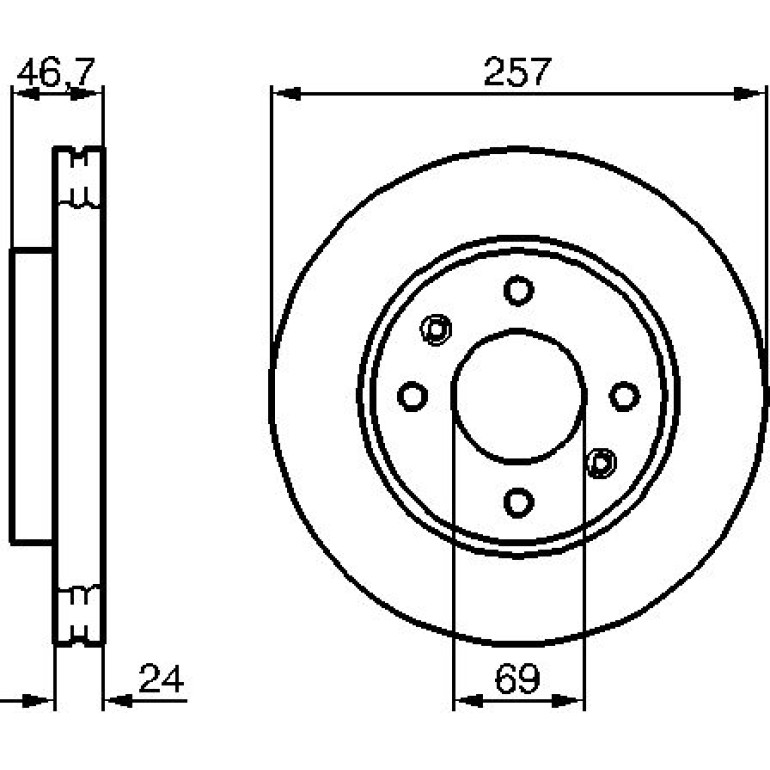 Bremsscheibe 0 986 479 207 Bremsscheibe 0 986 479 207