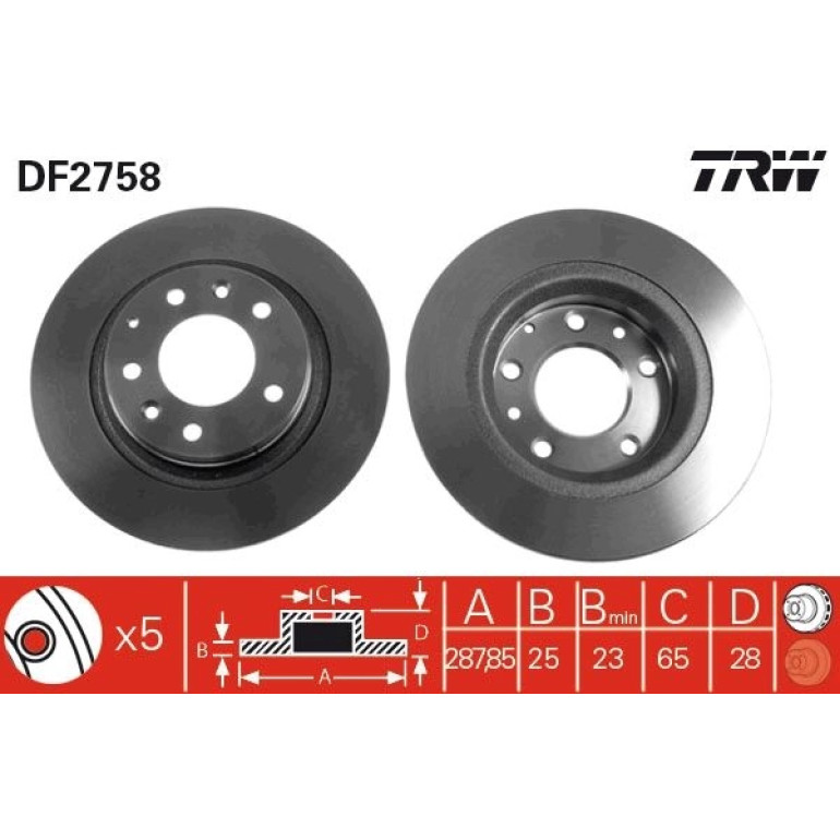 Bremsscheibe DF2758 Bremsscheibe DF2758