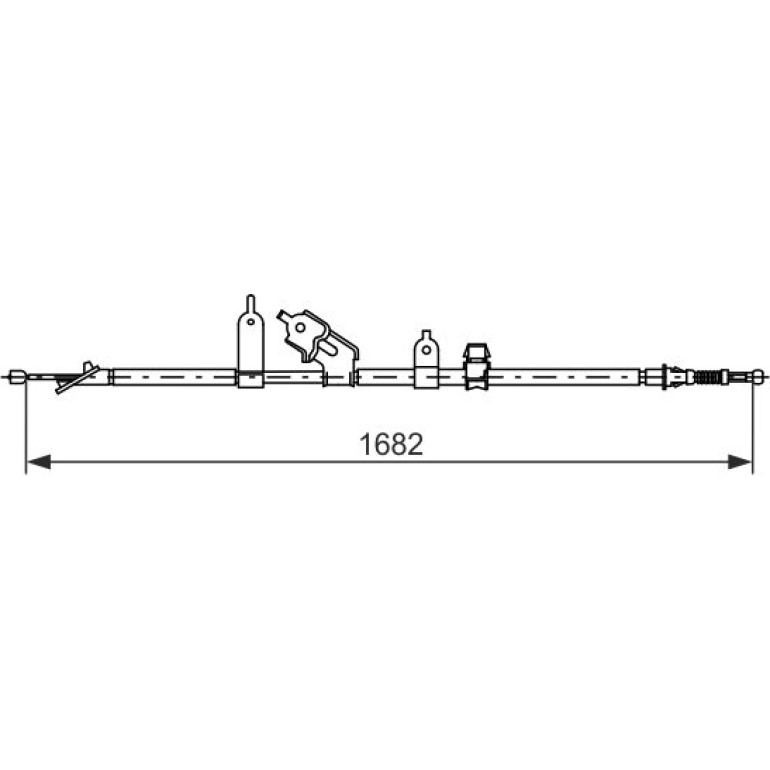 Seilzug, Feststellbremse 1 987 477 070 Seilzug, Feststellbremse 1 987 477 070