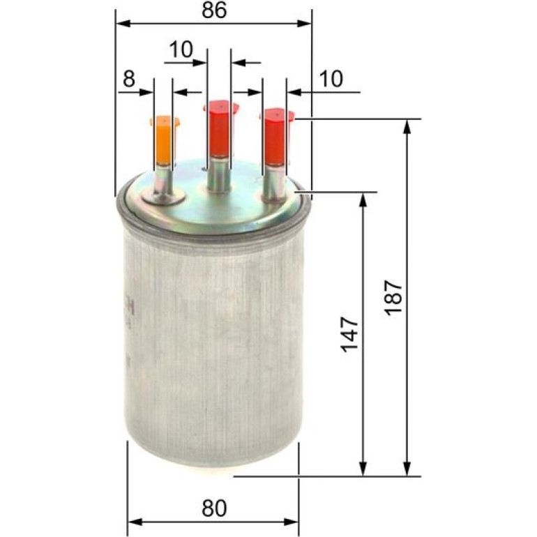 Kraftstofffilter 0 450 906 508