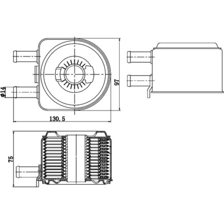 Ölkühler, Motoröl CLC 176 000S Ölkühler, Motoröl CLC 176 000S