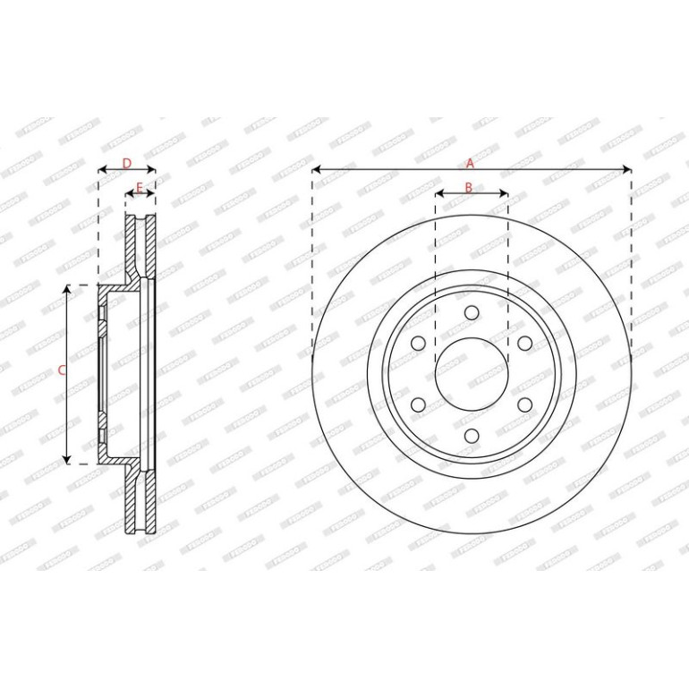 Bremsscheibe DDF3061C