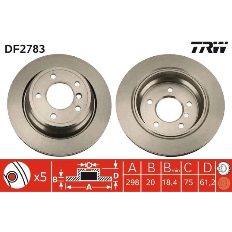 Bremsscheibe DF2783 Bremsscheibe DF2783