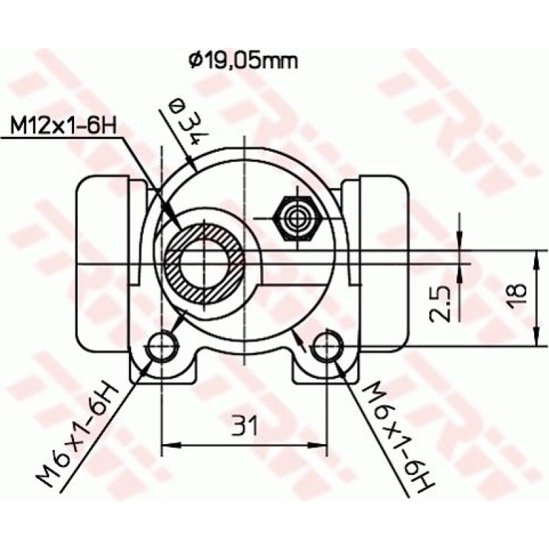 Radbremszylinder BWD124 Radbremszylinder BWD124