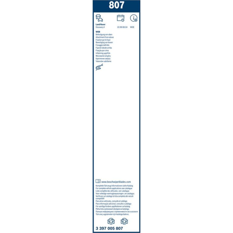 BOSCH 807 Scheibenwischer Twin 3 397 005 807 BOSCH 807 Scheibenwischer Twin 3 397 005 807