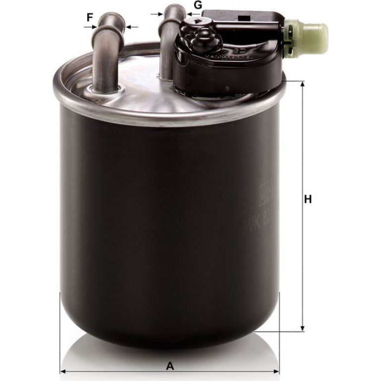 MANN-FILTER WK 820/14 Kraftstofffilter Leitungsfilter, 10mm, 8mm MANN-FILTER WK 820/14 Kraftstofffilter Leitungsfilter, 10mm, 8mm