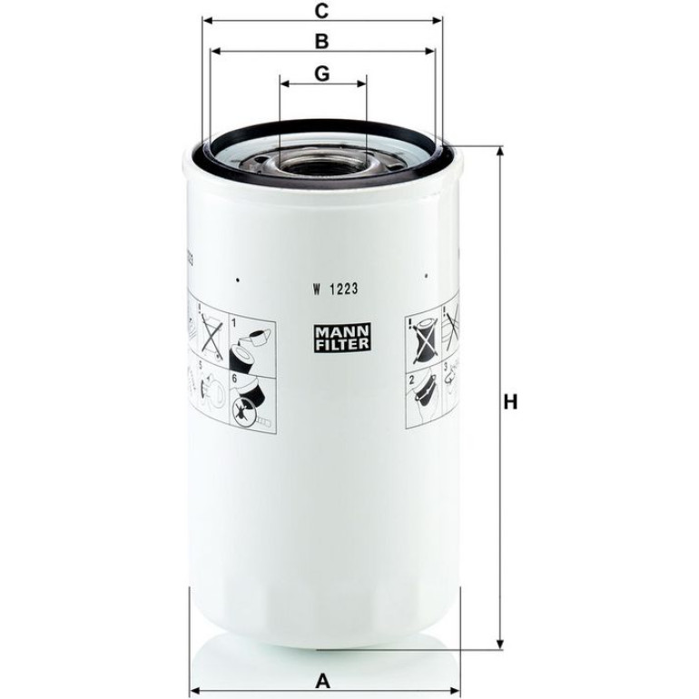 Ölfilter W 1223