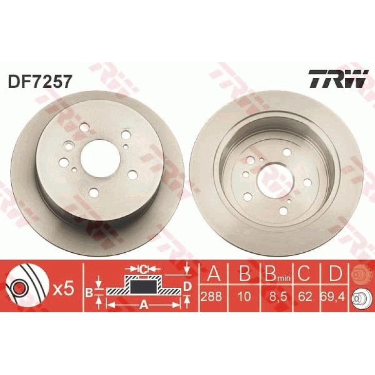 Bremsscheibe DF7257