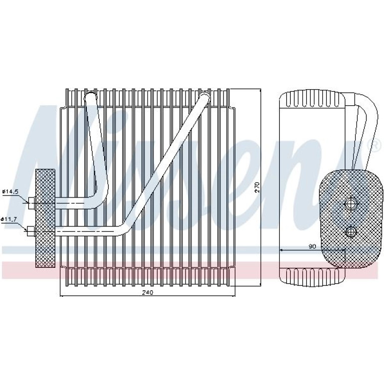 Verdampfer, Klimaanlage 92161 Verdampfer, Klimaanlage 92161