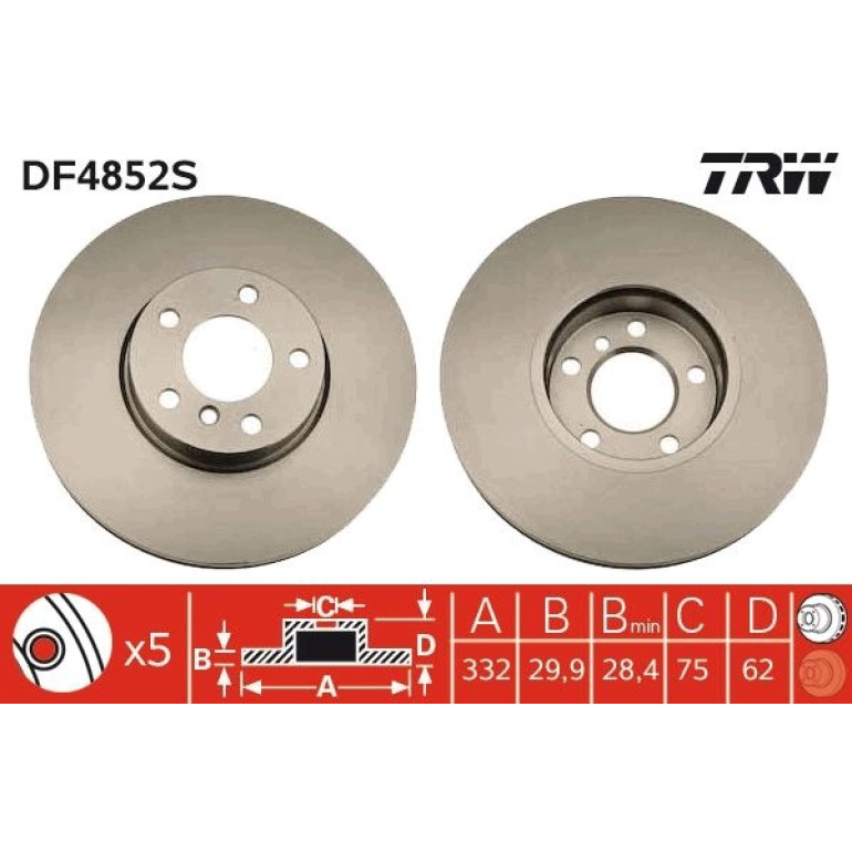 Bremsscheibe DF4852S Bremsscheibe DF4852S