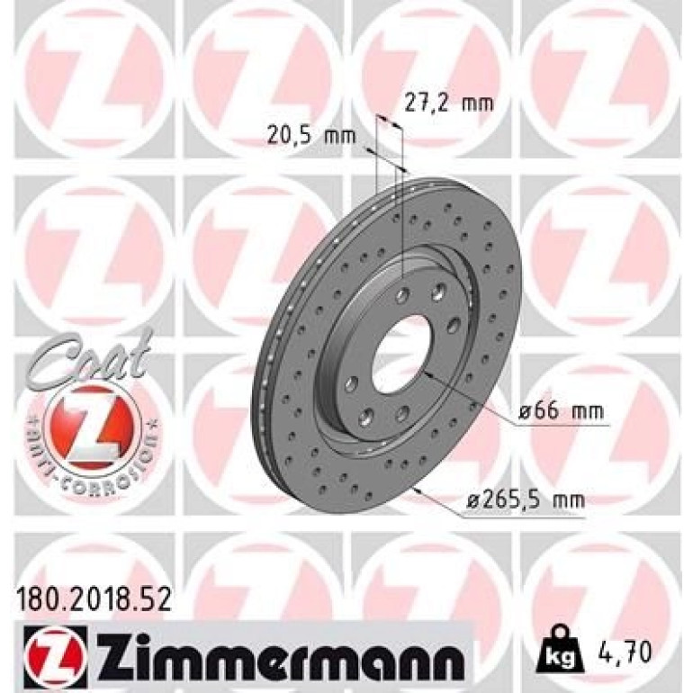 Bremsscheibe 180.2018.52 Bremsscheibe 180.2018.52