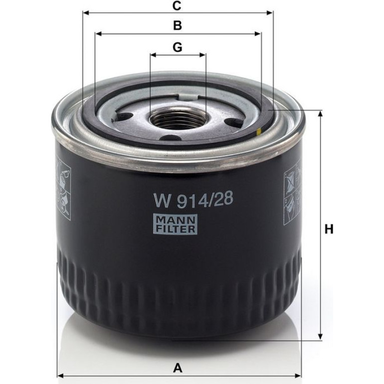 Ölfilter W 914/28