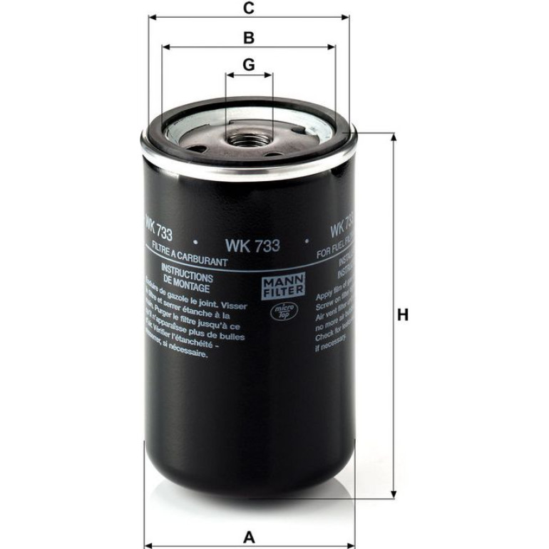 Kraftstofffilter WK 733