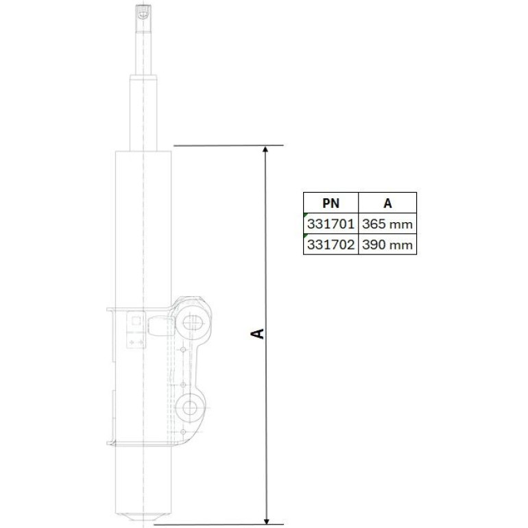 Stoßdämpfer 331702 Stoßdämpfer 331702