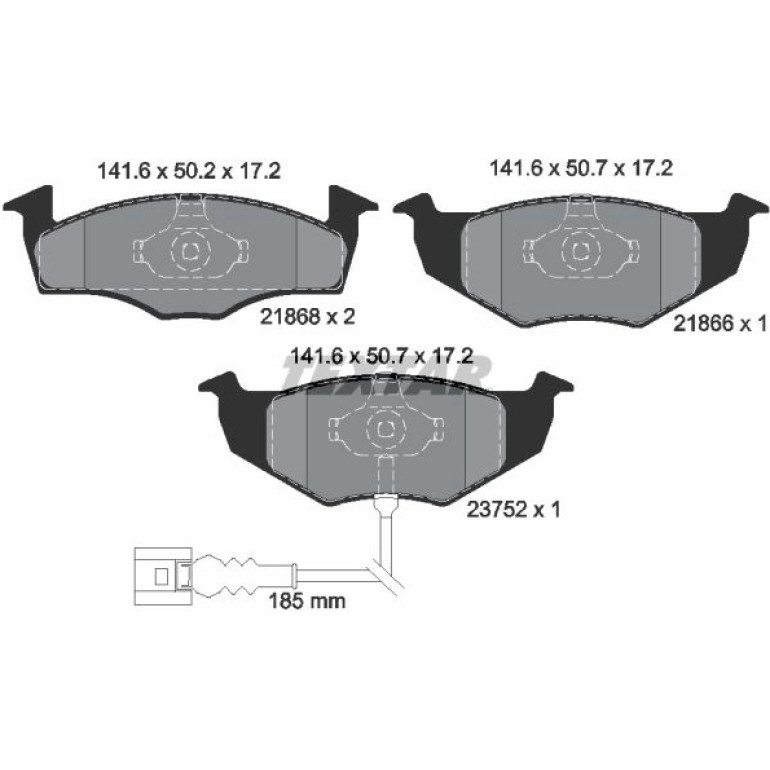Bremsbelagsatz, Scheibenbremse 2186801 Bremsbelagsatz, Scheibenbremse 2186801