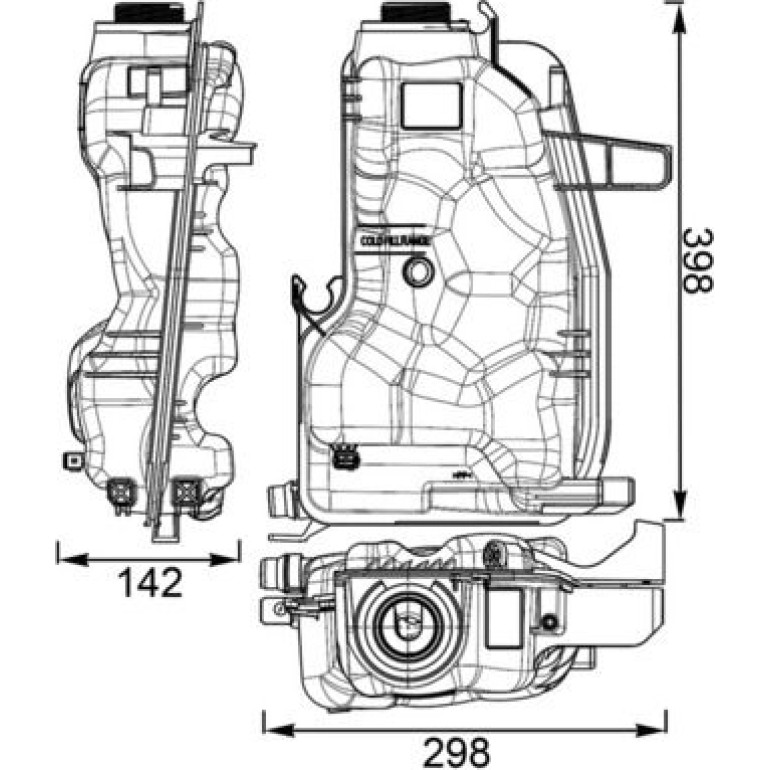 Ausgleichsbehälter, Kühlmittel CRT 76 000S