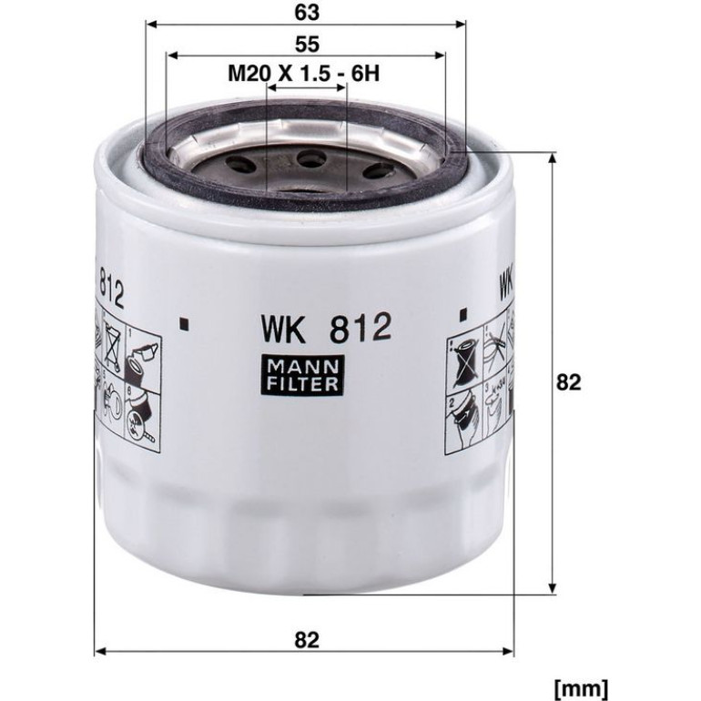 Kraftstofffilter WK 812 Kraftstofffilter WK 812