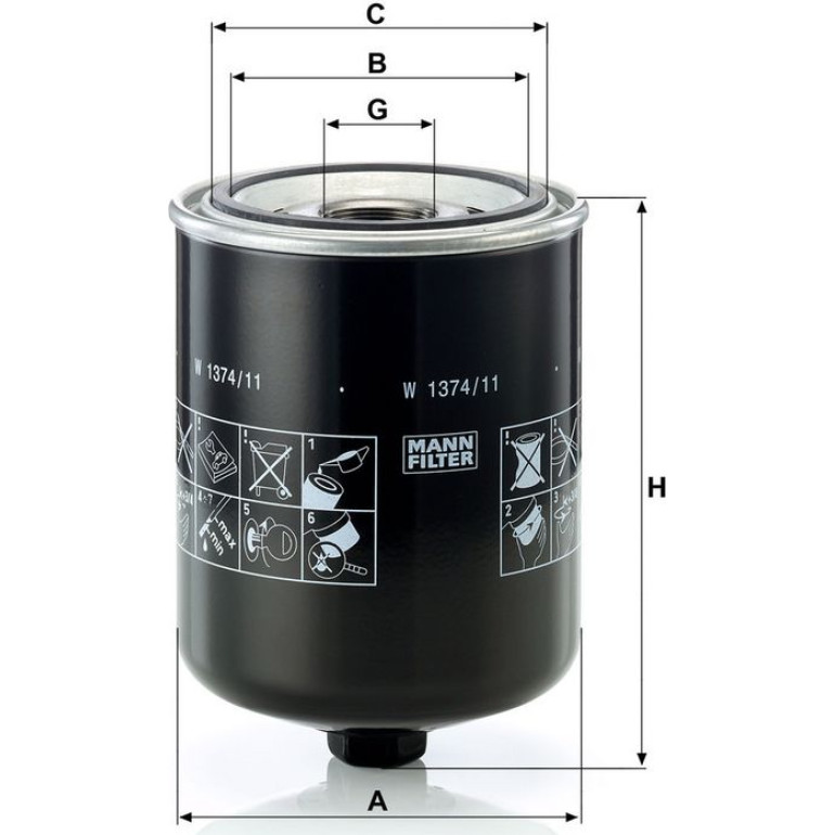 Ölfilter W 1374/11 Ölfilter W 1374/11
