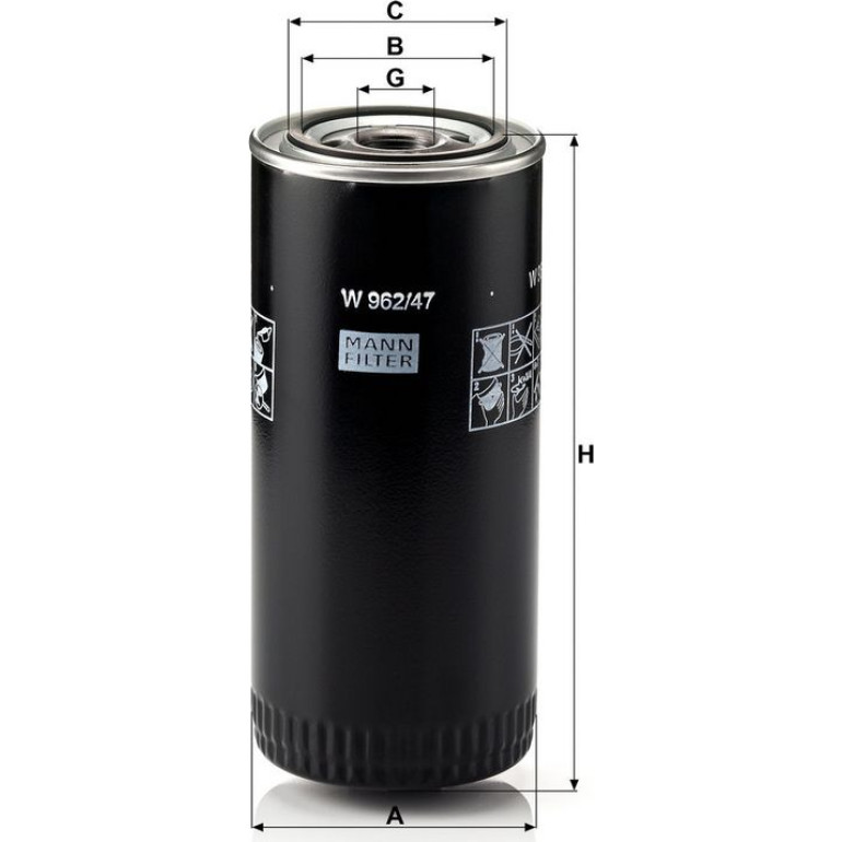 Ölfilter W 962/47