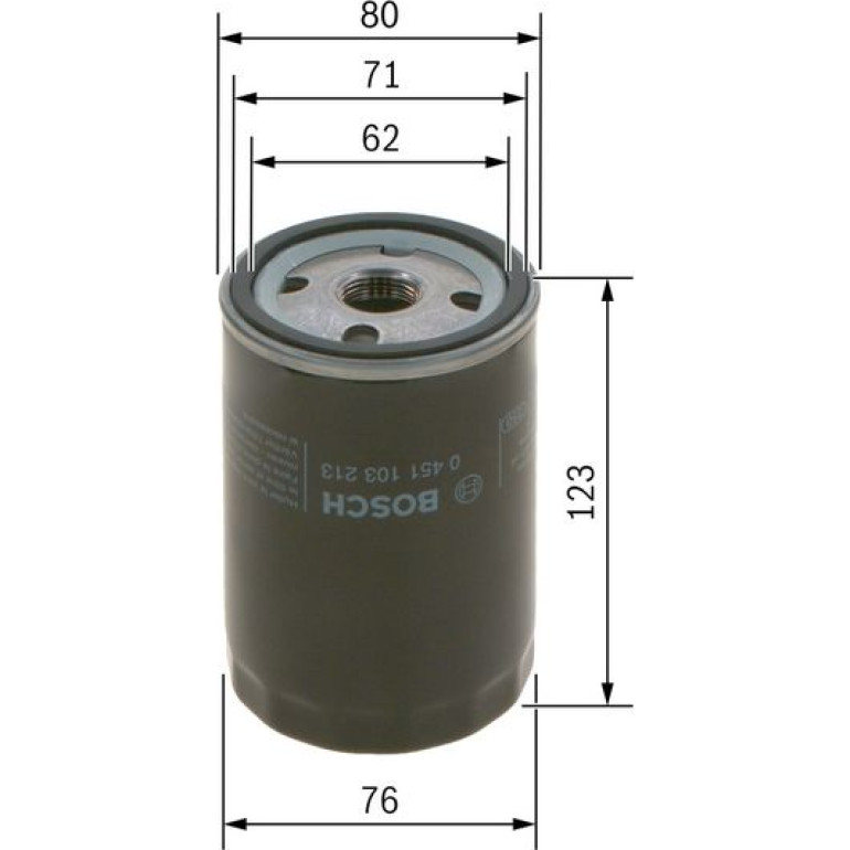 BOSCH 0 451 103 213 Ölfilter BOSCH 0 451 103 213 Ölfilter
