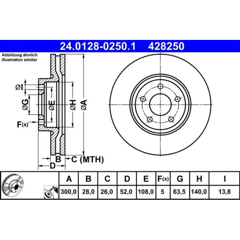 Bremsscheibe 24.0128-0250.1