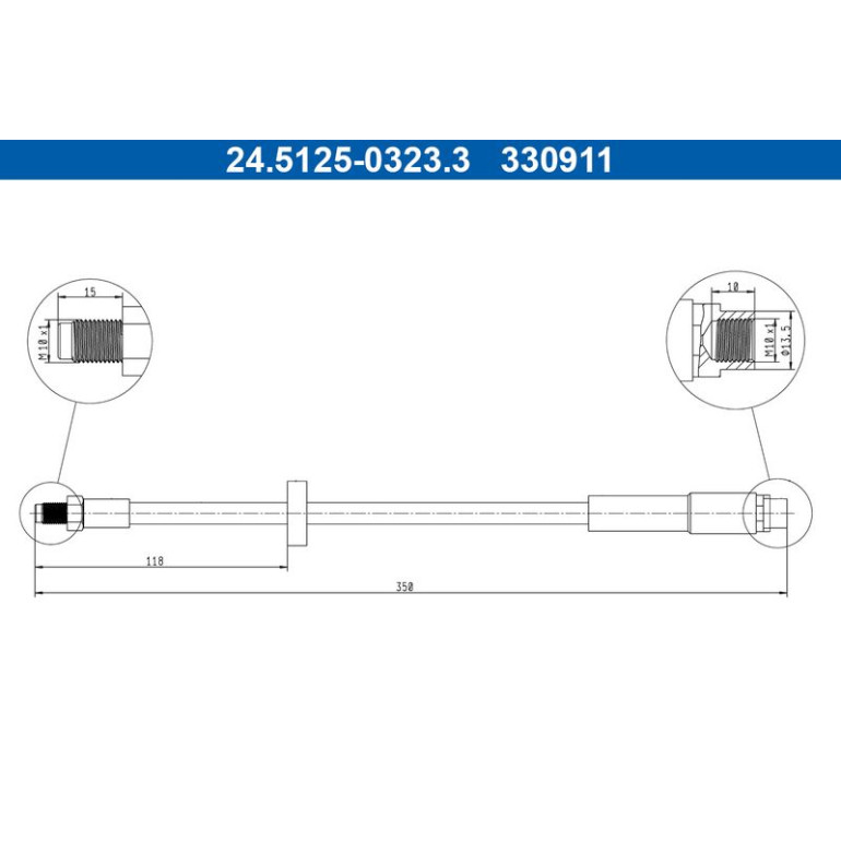 Bremsschlauch 24.5125-0323.3