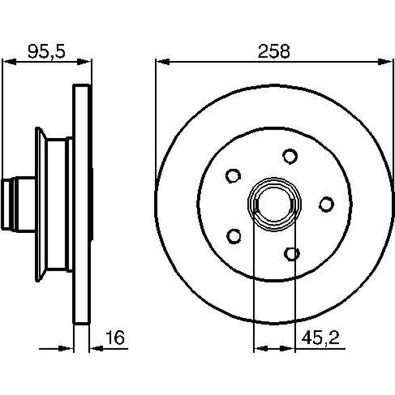 Bremsscheibe 0 986 478 224 Bremsscheibe 0 986 478 224