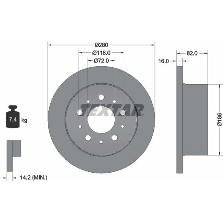Bremsscheibe 92157403 Bremsscheibe 92157403