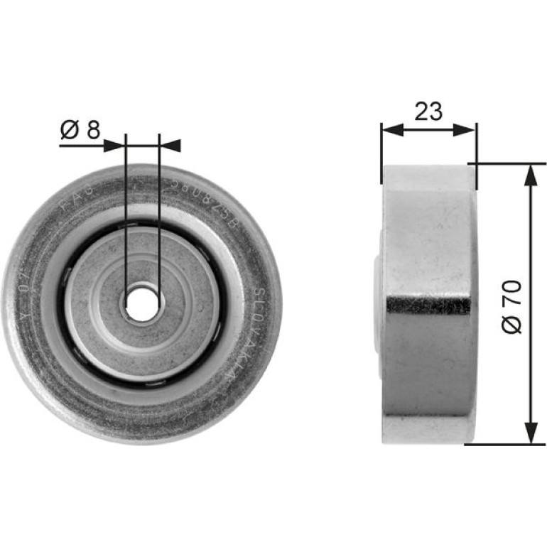 Spannrolle, Keilrippenriemen T36161 Spannrolle, Keilrippenriemen T36161