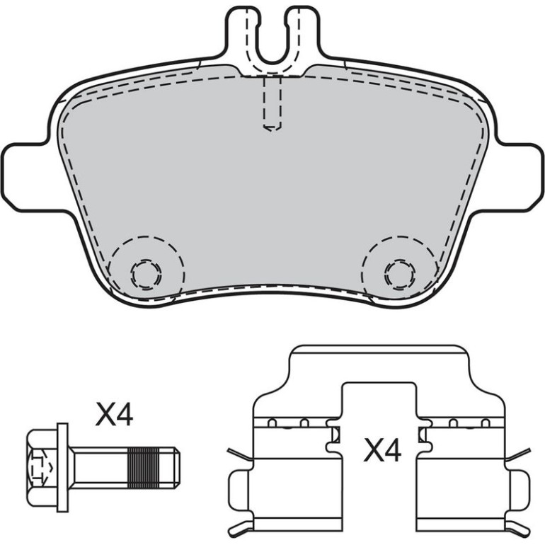 Bremsbelagsatz, Scheibenbremse 601304 Bremsbelagsatz, Scheibenbremse 601304