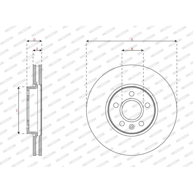 Bremsscheibe DDF2888C