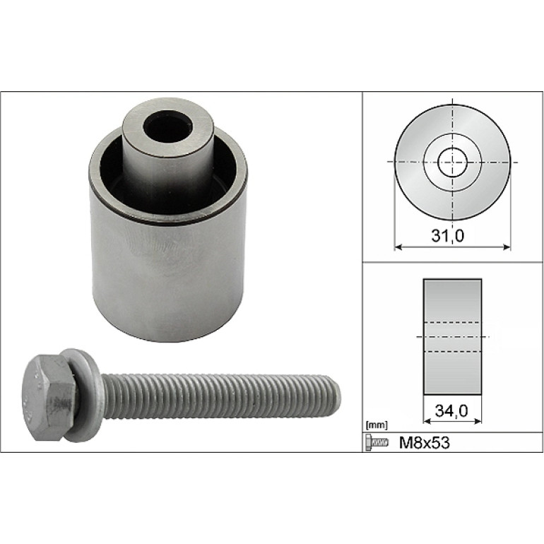 Umlenk-/Führungsrolle, Zahnriemen 532 0833 10 Umlenk-/Führungsrolle, Zahnriemen 532 0833 10