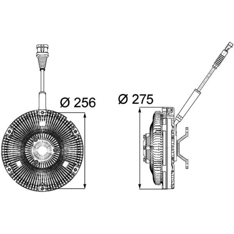 Kupplung, Kühlerlüfter CFC 85 000P