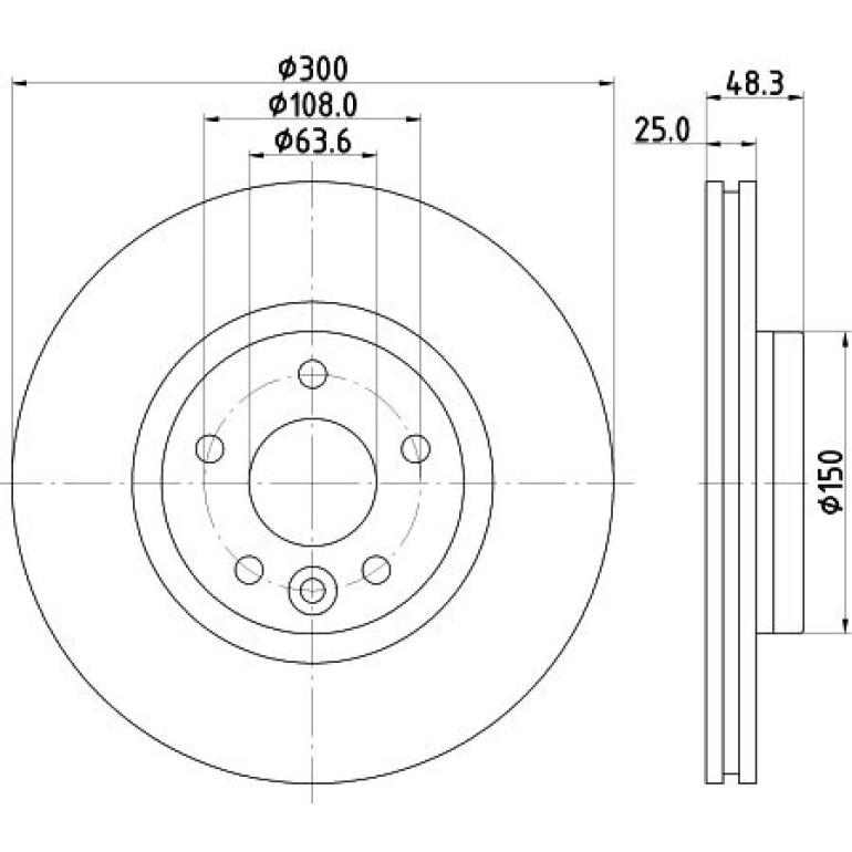 Bremsscheibe 8DD 355 119-511 Bremsscheibe 8DD 355 119-511